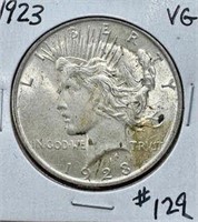 1923 Peace Dollar - VG