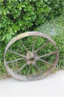 Antique Farm Equipment Iron Wheel
