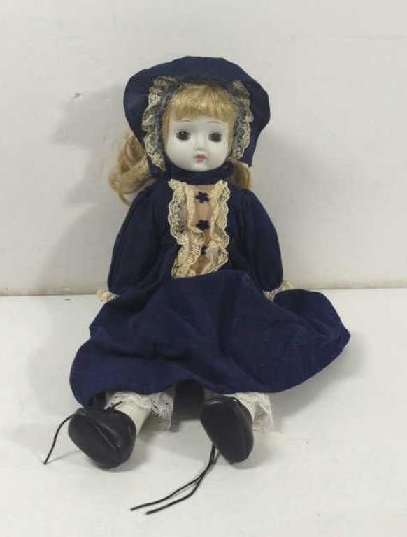 Vintage 1970's Porcelain Bisque Doll