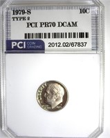 1979-S T2 Dime PCI PR70 DCAM