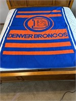 Denver Broncos throw blanket