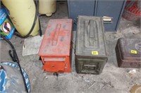 Two Ammo Boxes w/ Jacks & Tools