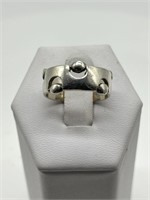 Sterling Silver Atomic Style MCM Ring