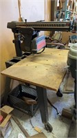 Sears craftsman 10 inch radial saw, on the table