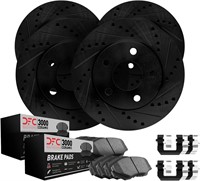 DFC Brake Rotors-Drill/Slot-Black - 8314-54069