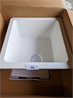 Karran White Quartz Single Bowl Sink - 16-5/8"