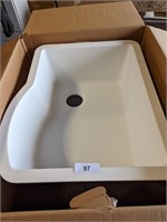 Karran White Quartz Single Bowl Sink - 24"