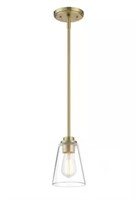 PENDANT LAMP IN BRUSHED BRASS RETAIL $135