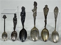 Sterling Silver Native American Figural Spoons