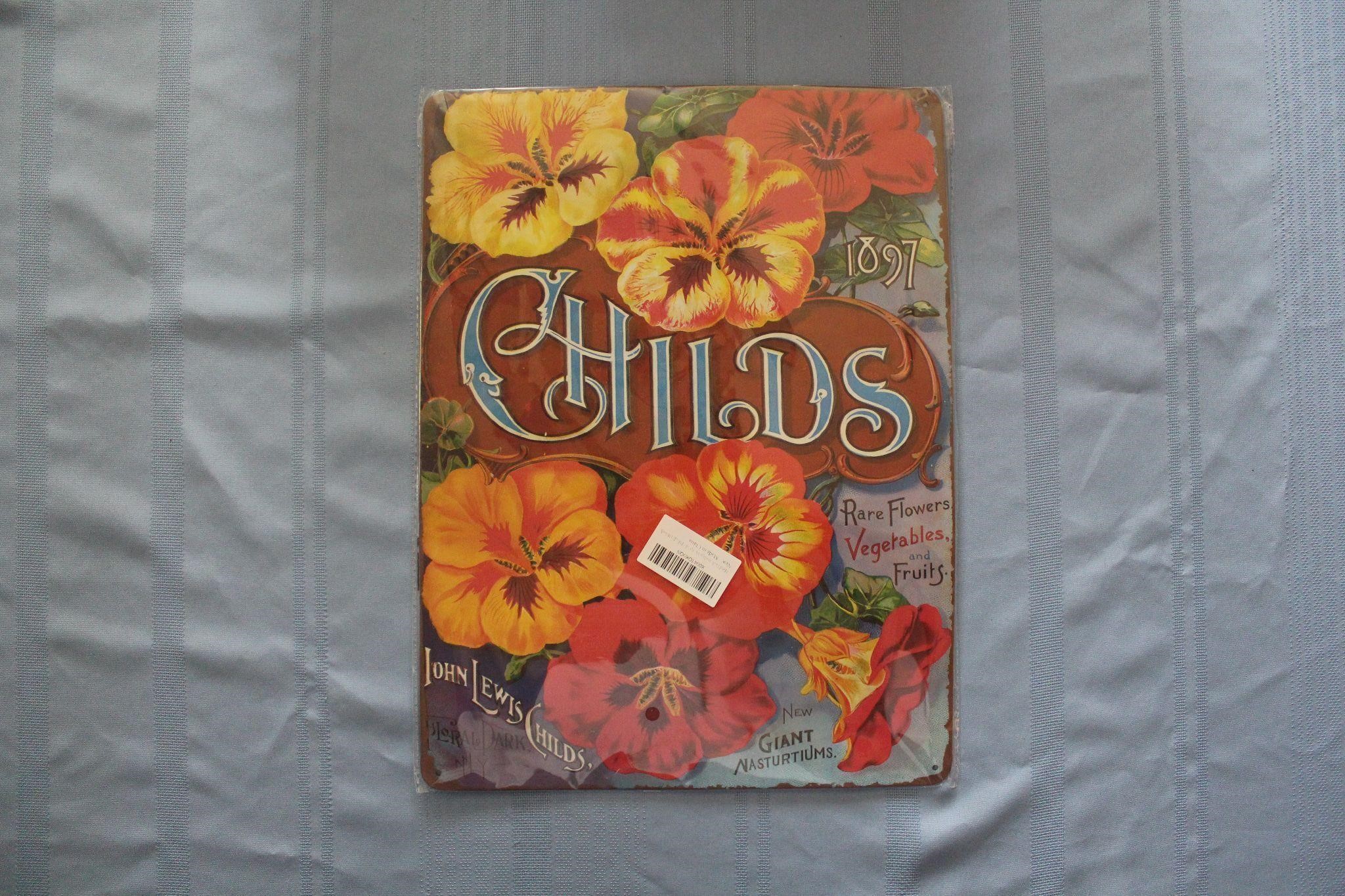 Retro Tin Sign: 1897 Childs