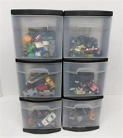 2 Plastic Storage Containers-contents not included