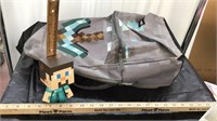 Minecraft backpack & figurine