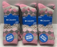 6 Pairs of Ladies Columbia Socks - NEW $110