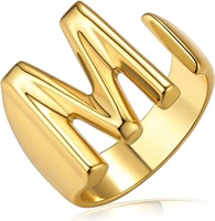 GoldChic Women's Adjustable Signet Ring