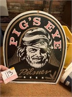 PIG'S EYE Metal SIgn