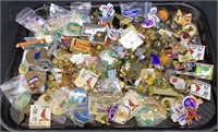 Tray lot of souvenir pins    841