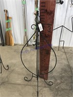 Iron plant stand, 40" tall