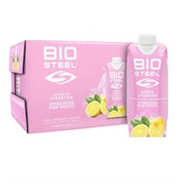 12-Pk BioSteel Pink Lemonade Sport Drink, 500ml