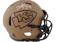 Chiefs Travis Kelce Signed Helmet BAS
