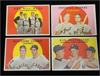 (4) 1959 Topps Baseball Cards