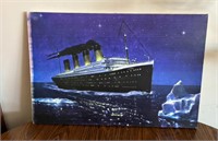 titanic oil canvas