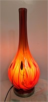 Stunning Art Glass Vase Table Lamp