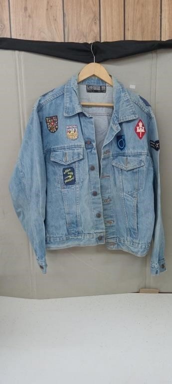 GENERATION ONE SIZE L JEAN JACKET W/PATCHES