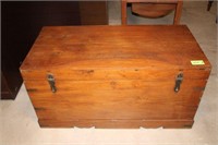 Wooden Chest, Approx. 44"W x 21"D x 23"H