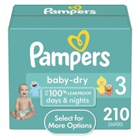 Pampers Baby Dry Diapers Size 3 210 Count