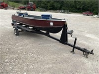Alfin 12' Boat, Motor And Trailer