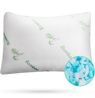 ($51) Bamboo Pillow-Foam Memory Sleeping Shredded