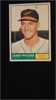 1961 Topps Baseball Card 85, Jerry Walker, Baltimo