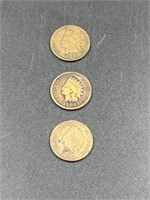 Indian Head Pennies (3)