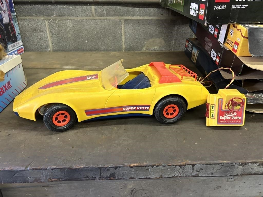 barbie corvette supercharged, remote car