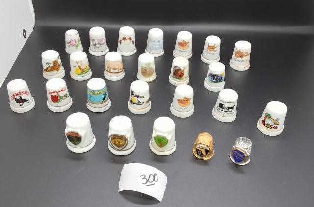 25 pcs Miniature Collectable Thimbles