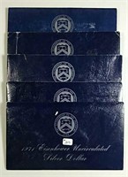 5  1971-S Eisenhower Dollars  "Blue Ikes"