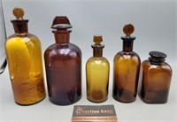 Amber & Brown Medicine Snuff Bottles
