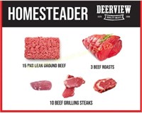Homesteader Meat Pack (15lb GB, 3Roasts, 10Steaks)