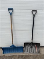 2 snow shovels