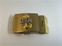 United States Navy Brass Belt Buckle