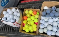 Large lot of golf balls