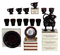 1876 Cape Cod Ruby Red Glass Collection