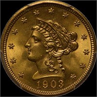 10 Mixed $2.50 Liberty Gold Quarter Eagle Roll