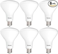 Sunco 6 Pack BR30 LED Bulbs, Indoor Flood Lights
