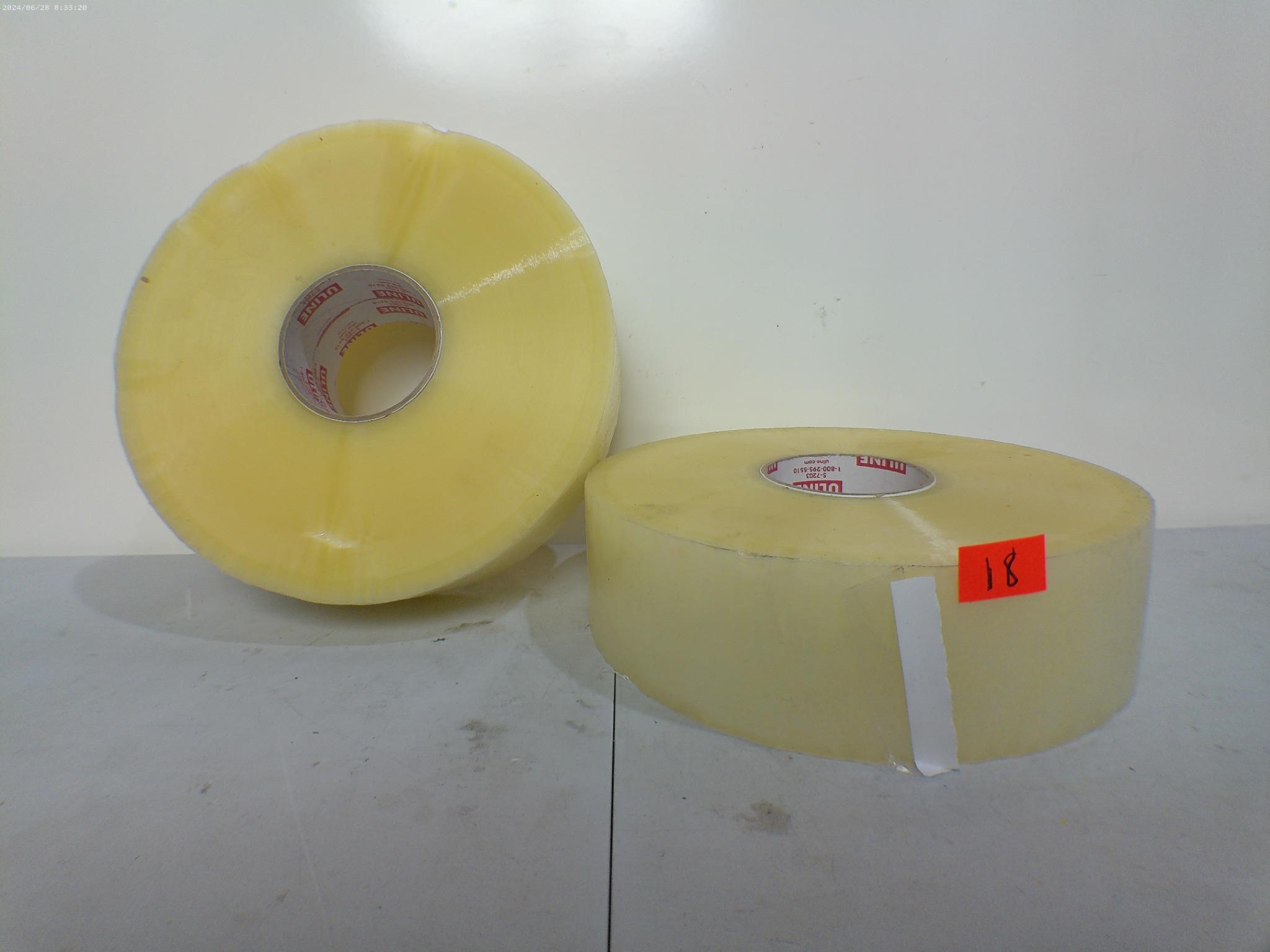 2 Large Rolls Of Clear Tape 3in Wide