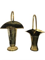 Imperial Russian Brass Handled Vases Basket Vase