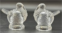 2 Shannon Crystal Turkey Paperweights