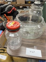 COIN COUNTER, GLASS BOWL, AND MORE