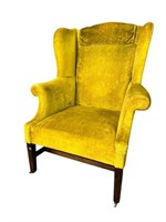 19TH CENT. HEPPLEWHITE WINGBACK CHAIR