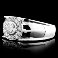 0.68ctw Diamond Ring in 14K White Gold